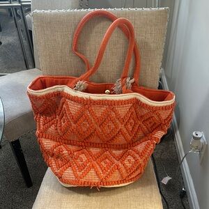 🧡Handcrafted Orange Tote Bag🧡